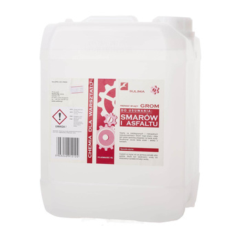 Grom – Preparat myjący do usuwania smarów, olejów, nagarów i asfaltu - 10 L