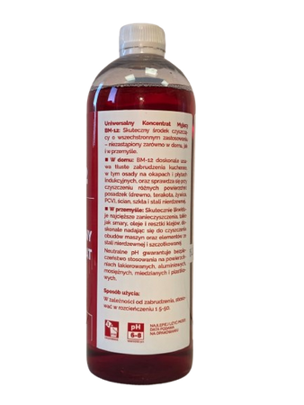 BM-12 – Koncentrat do mycia zanieczyszczeń - 750 ml